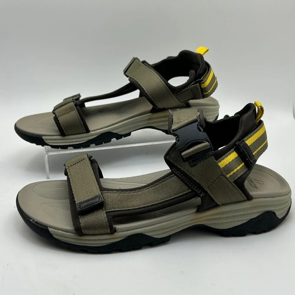 Ozark‎ Trail Hiking Sandals Mens 10 Brown Adjustable Straps Gorpcore Outdoor